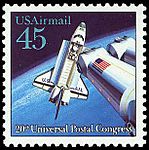 Space Shuttle AirMail 1989 Issue-45c