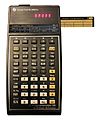 TI-59 programmable calculator with magnetic card