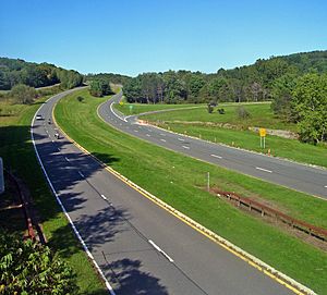 Taconic State Parkway from NY 217 in Ghent, NY