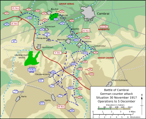 Battle of Cambrial 1917 counter attack