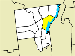 Location of Bolton in Warren County