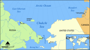 Chukchi Sea map