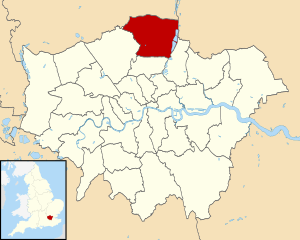 Enfield shown within Greater London