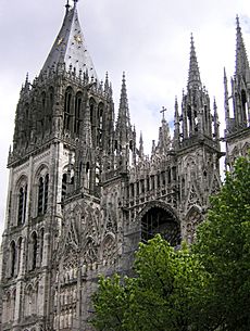 France Rouen Cathedral facade a