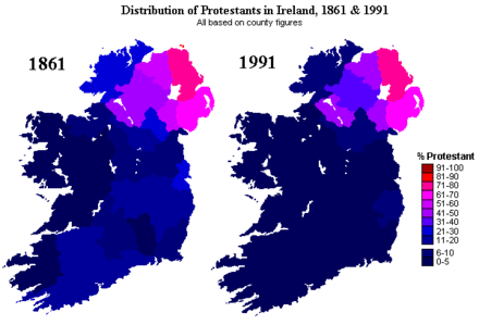 Ireland protestants 1861-1991