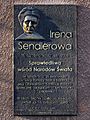 Irena Sendler memorial plaque on the wall of 2 Pawińskiego Street (16059196857)