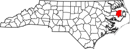 Map of North Carolina highlighting Tyrrell County.svg