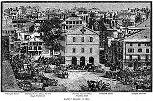 Market Square Providence in 1844