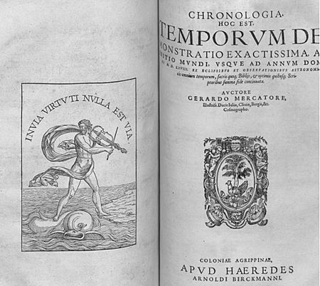 Mercator Chronologia title page 1569