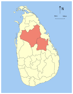 Location within Sri Lanka