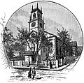 St Johns Episcopal Church Providence engraving 1886