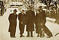 Subhas Bose with Emilie, Nambiar, and others, Bad Gastein, Austria, December 1937