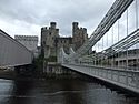 Suspension bridge, Tubular bridge and Conwy Castle