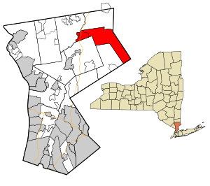 Location in Westchester County and the state of New York.