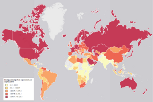 World Map - Energy Use 2013