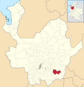Location of San Luis in the Antioquia Department