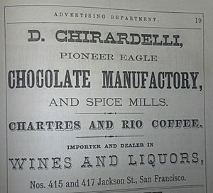 Early Ghirardelli Advertisement