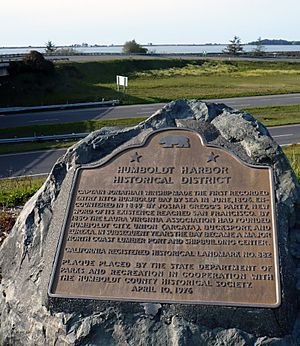 Humboldt Harbor Historical District Plaque