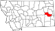 State map highlighting Prairie County