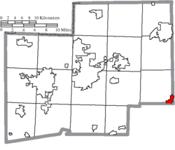 Location of Minerva in Stark County