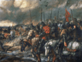 Morning of the Battle of Agincourt, 25th October 1415