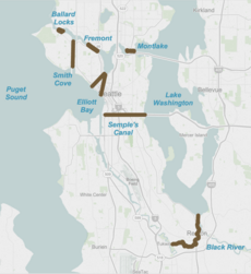 Proposed Seattle canals