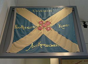 Replica Covenanter flag, Royal Scottish Museum
