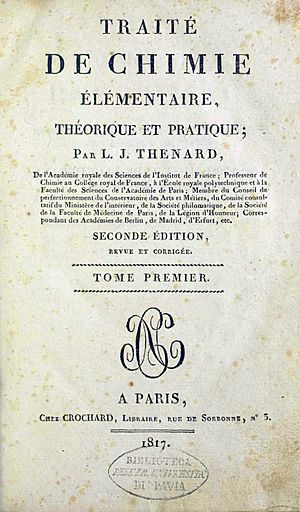 Thénard, Louis Jacques – Traité de chimie élémentaire, théorique et pratique, 1817 – BEIC 12254341