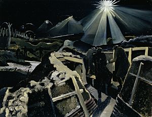 The Ypres Salient at Night Art.IWMART1145