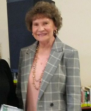 Lewis at a book signing at Eckhart Public Library in Auburn, Indiana, on April 12, 2018.