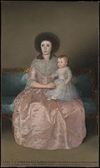 Countess of Altamira and her Daughter by Goya
