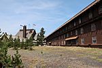 East Wing and Old House of Old Faithful Inn in Yellowstone National Park, Wyoming
