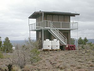 Fire lookout atop Red Butte, Arizona 2004-10-19