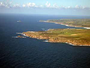 Lands End, Cape Cornwall - aerial photo