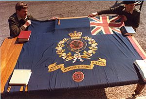 Royal Monmouthshire Royal Engineers colours