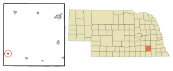 Location of Tobias, Nebraska