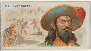 Sir Henry Morgan, Capture of Panama, from the Pirates of the Spanish Main series (N19) for Allen & Ginter Cigarettes MET DP835022