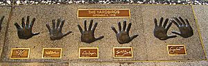 The Yardbirds (1998) - Rock and Roll Hall of Fame handprints (2014 photograph)
