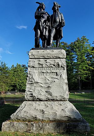 Battle of Lake George statue