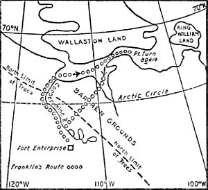 Coppermine expedition map