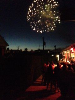 Fireworks at Cherry Grove, Fire Island