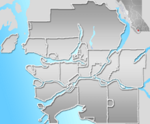 CYVR is located in Vancouver
