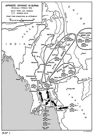 Japanese advance in Burma, 20 January-19 March 1942