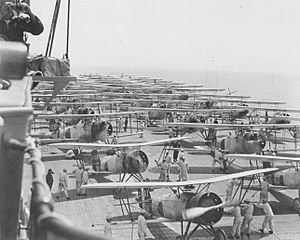 Kaga air operations full deck 1937
