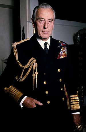 Lord Mountbatten Naval in colour Allan Warren