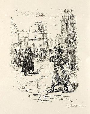Max Liebermann Illustration Der Rabbi von Bacherach