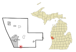 Location of Fruitport, Michigan