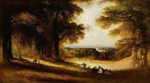 View in Richmond Park, John Martin, 1850