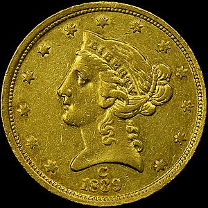 1839-C $5 Gold Coin