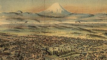 1890 Clohessy and Strengele engraving of Mount St Helens (cropped)